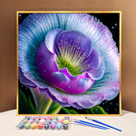 Unwind and Recharge with VIVA™ DIY Painting By Numbers (EXCLUSIVE) - Dewy Lisianthus (16"x16"/40x40cm)