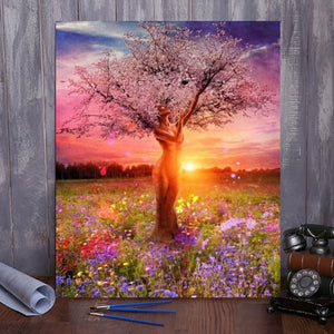 Bring the Beauty of Nature into Your Home with VIVA™ DIY Painting By Numbers - Goddess Tree (16x20" / 40x50cm), a Relaxing and Inspiring Art Experience