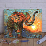 Discover the Tranquility of the Jungle with VIVA™ DIY Painting By Numbers - Herdbound (16"x20" / 40x50cm) Featuring a Majestic Elephant