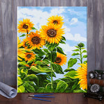 VIVA™ DIY Painting By Numbers -Sunflowers (16"x20" / 40x50cm)