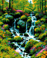 VIVA™ DIY Painting By Numbers (EXCLUSIVE) - Blissful Falls (16"x20)