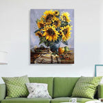 VIVA™ DIY Painting By Numbers -  SunFlowers (16"x20" / 40x50cm)