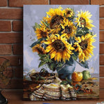 VIVA™ DIY Painting By Numbers -  SunFlowers (16"x20" / 40x50cm)