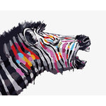 VIVA™ DIY Painting By Numbers - Cool Zebra (16"x20" / 40x50cm)