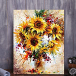 VIVA™ DIY Painting By Numbers - Yellow Sunflower (16"x20" / 40x50cm)