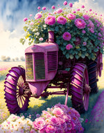 VIVA™ Pink Tractors Collection (EXCLUSIVE) - Floral Cruiser (16"x20"/40x50cm)