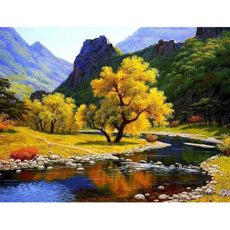 VIVA™ DIY Painting By Numbers - Beautiful Scenery (16"x20" / 40x50cm)