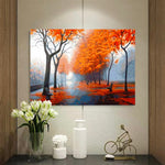 VIVA™ DIY Painting By Numbers - Autumn Street (16"x20" / 40x50cm)