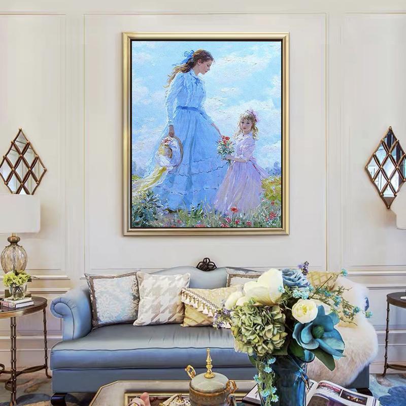 VIVA™ DIY Painting By Numbers - Mother and daughter (16"x20" / 40x50cm)