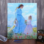 VIVA™ DIY Painting By Numbers - Mother and daughter (16"x20" / 40x50cm)