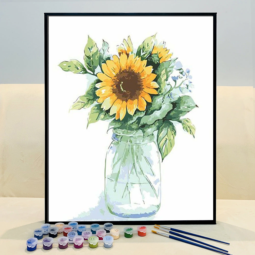 VIVA™ DIY Painting By Numbers -Sunflowers (16"x20" / 40x50cm)