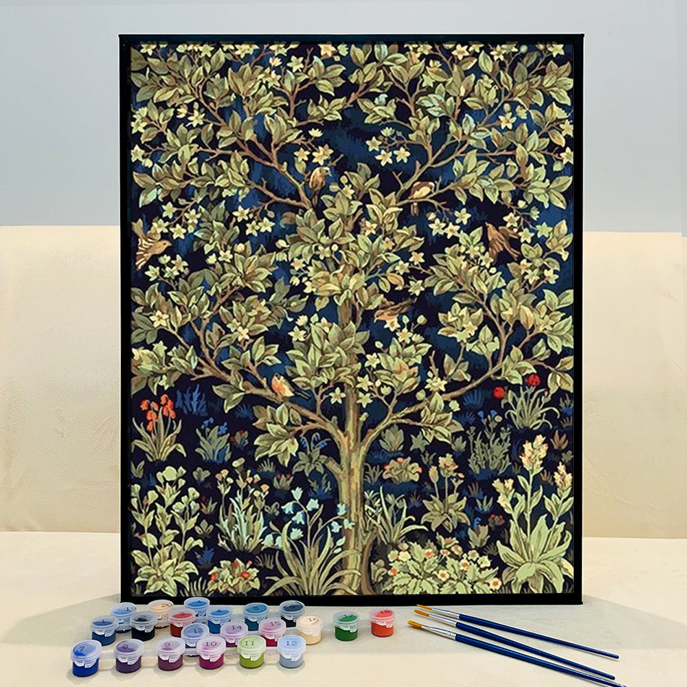 Unwind and De-stress with VIVA™ DIY Painting By Numbers - Tree of Life (16"x20"/40x50cm)