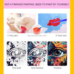 VIVA™ DIY Painting By Numbers - Panda in flowers (16x20" / 40x50cm)