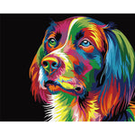 VIVA™ DIY Painting By Numbers -Colorful Dog (16"x20" / 40x50cm)