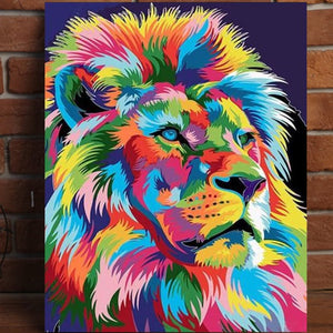 VIVA™ DIY Painting By Numbers - Lion (16"x20" / 40x50cm)