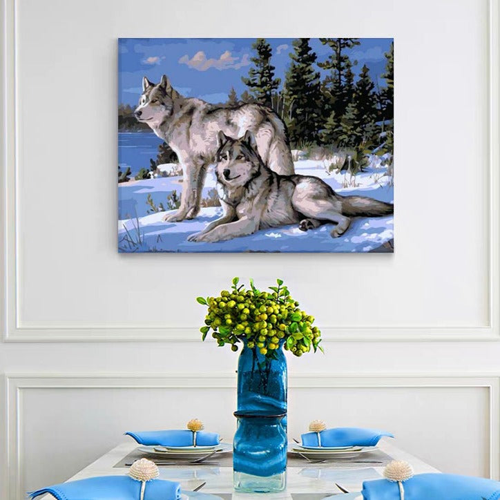 VIVA™ DIY Painting By Numbers - Wolf (16"x20" / 40x50cm)