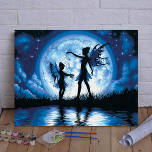 Empower Your Soul and Soothe Your Spirit with VIVA™ DIY Painting By Numbers - Fairy Ritual (16x20" / 40x50cm), A Mystical and Enriching Art Experience That Brings Inner Peace and Calmness