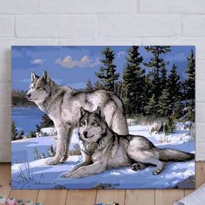 VIVA™ DIY Painting By Numbers - Wolf (16"x20" / 40x50cm)