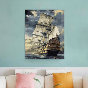 VIVA™ DIY Painting By Numbers -  Sailing Boat (16"x20" / 40x50cm)