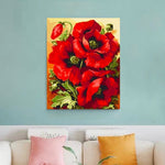 VIVA™ DIY Painting By Numbers - Red Flower (16"x20" / 40x50cm)