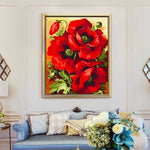 VIVA™ DIY Painting By Numbers - Red Flower (16"x20" / 40x50cm)