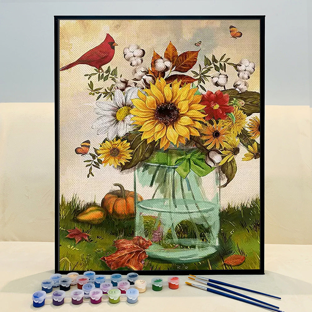 VIVA™ DIY Painting By Numbers -Sunflowers (16"x20" / 40x50cm)