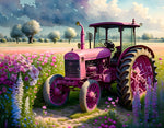 VIVA™ Pink Tractors Collection (EXCLUSIVE) - Pink Harvest (16"x20"/40x50cm)