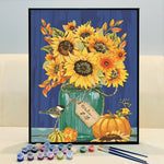 VIVA™ DIY Painting By Numbers -Sunflowers (16"x20" / 40x50cm)