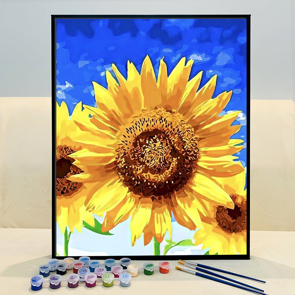 VIVA™ DIY Painting By Numbers -Sunflowers (16"x20" / 40x50cm)