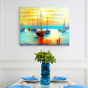 VIVA™ DIY Painting By Numbers - Sailing Boat (16"x20" / 40x50cm)