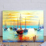 VIVA™ DIY Painting By Numbers - Sailing Boat (16"x20" / 40x50cm)