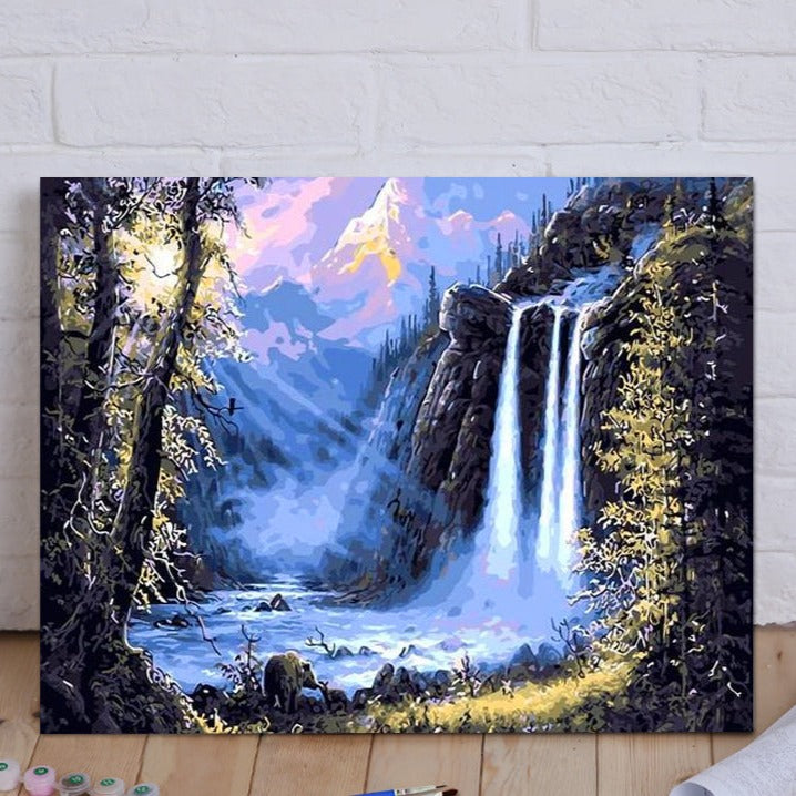 VIVA™ DIY Painting By Numbers - Fairyland Waterfall (16"x20" / 40x50cm)