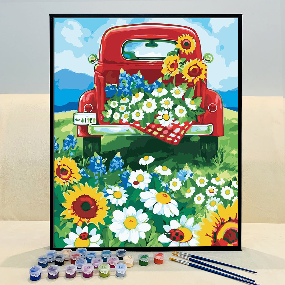 VIVA™ DIY Painting By Numbers -Sunflowers (16"x20" / 40x50cm)