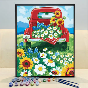 VIVA™ DIY Painting By Numbers -Sunflowers (16"x20" / 40x50cm)