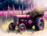 VIVA™ Pink Tractors Collection (EXCLUSIVE) - Countryside Cruiser (16"x20"/40x50cm)