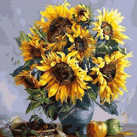 VIVA™ DIY Painting By Numbers -  SunFlowers (16"x20" / 40x50cm)