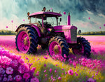 VIVA™ Pink Tractors Collection (EXCLUSIVE) - Fuchsia Farm (16"x20"/40x50cm)