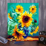 VIVA™ DIY Painting By Numbers -Sunflowers (16"x20" / 40x50cm)