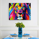 Unleash Your Inner Strength with VIVA™ DIY Painting By Numbers - Colorful Lion (16"x20" / 40x50cm), A Majestic and Empowering Art Experience