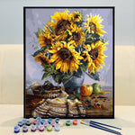 VIVA™ DIY Painting By Numbers -Sunflowers (16"x20" / 40x50cm)