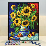 VIVA™ DIY Painting By Numbers -Sunflowers (16"x20" / 40x50cm)