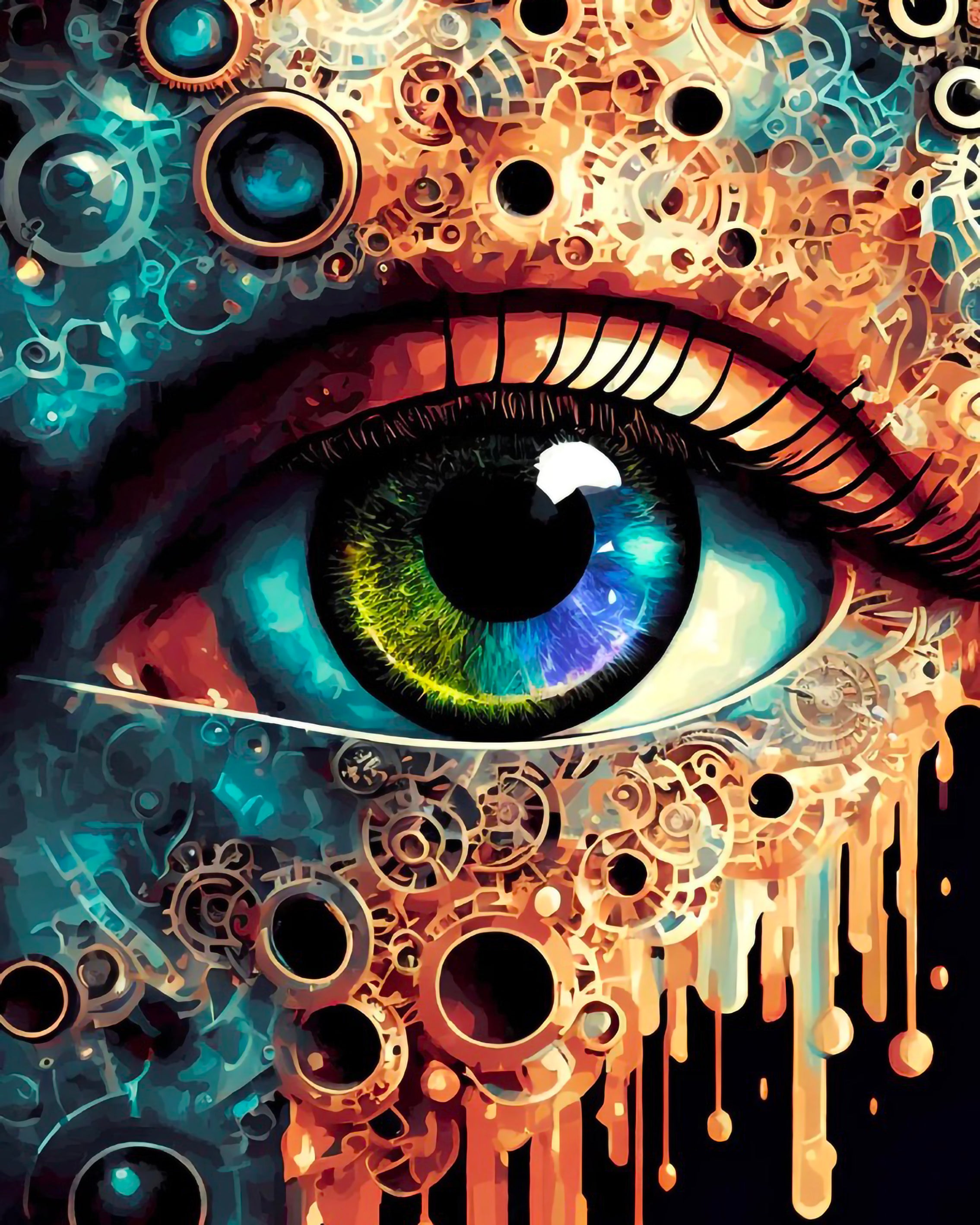 VIVA™ Mystical Eyes Collection (EXCLUSIVE) - Steampunk (16"x20")