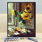 VIVA™ DIY Painting By Numbers -Sunflowers (16"x20" / 40x50cm)