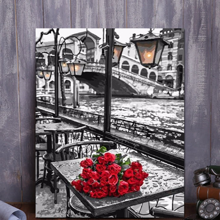 VIVA™ DIY Painting By Numbers - Red Roses (16"x20" / 40x50cm)