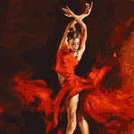 VIVA™ DIY Painting By Numbers - Ballet Dancer On Fire (16"x20" / 40x50cm)