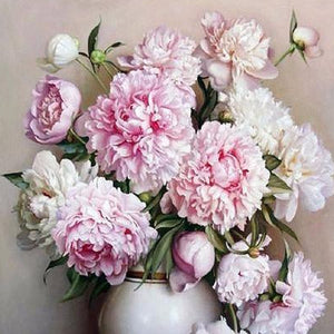 VIVA™ DIY Painting By Numbers -  Peonies (16"x20" / 40x50cm)