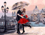 VIVA™ DIY Painting By Numbers - Romantic Kiss/lovers (16"x20" / 40x50cm)