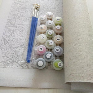 VIVA™ DIY Painting By Numbers - Romantic Flowers (16"x20" / 40x50cm)