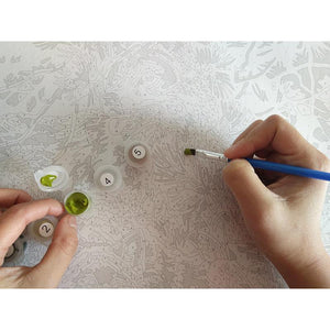 VIVA™ DIY Painting By Numbers - Romantic Flowers (16"x20" / 40x50cm)