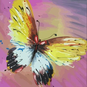 Embrace Transformation with VIVA™ DIY Painting By Numbers - Colorful Butterfly (16"x16" / 40x40cm), A Freeing and Soul-Enriching Art Experience